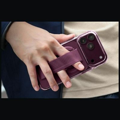 6. Etui UNIQ Heldro Air Magclick Charging na iPhone 18 Pro / 17 Pro - burgundowe
