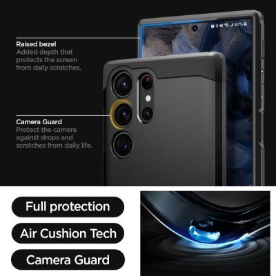 31. Etui Spigen Tough Armor na Samsung Galaxy S23 Ultra - czarne