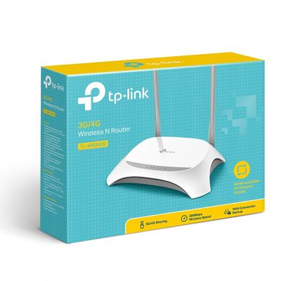 5. TP-Link TL-MR3420 router bezprzewodowy Fast Ethernet Jedna częstotliwości (2,4 GHz) Czarny, Biały