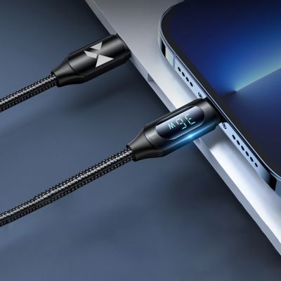 6. Kabel Wozinsky WUCLC1 Lightning - USB-C 36W 480Mb/s 1m - czarny