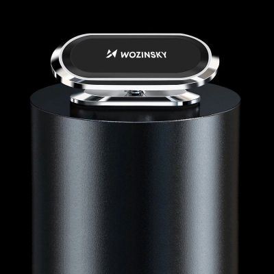 10. Wozinsky samoprzylepny magnetyczny uchwyt samochodowy 360 na deskę rozdzielczą srebrny (WMH-06)