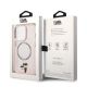 8. Etui Karl Lagerfeld Iconic Karl&Choupette MagSafe na iPhone 14 Pro Max - różowe