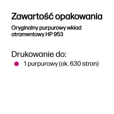 7. HP Oryginalny purpurowy wkład atramentowy 953