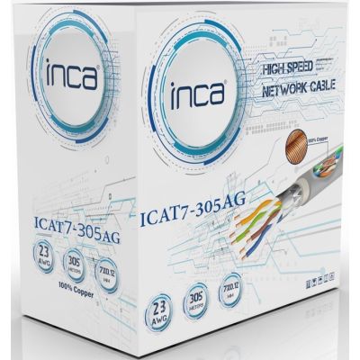 3. Kabel Ethernet INCA ICAT7-305AG S/FTP1 Kabel 23 AWG CAT7 305M