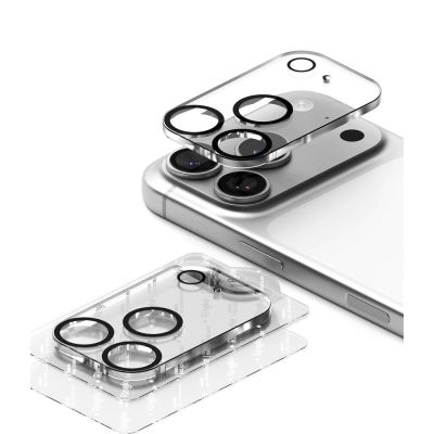 3. Szkło hartowane na wyspe aparatu Ringke Camera Full Cover 2-Pack na iPhone 18 Pro Max - czarna