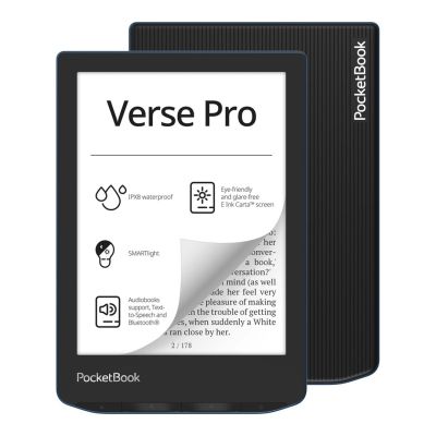 17. Czytnik Ebook PocketBook Verse Pro 634 6" 16GB Wi-Fi Azure Blue
