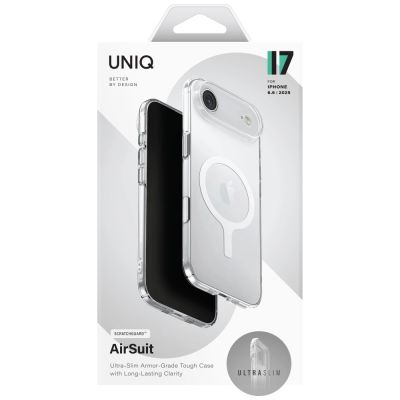 7. Etui UNIQ Airsuit na iPhone 17 Air Magclick Charging - przezroczyste