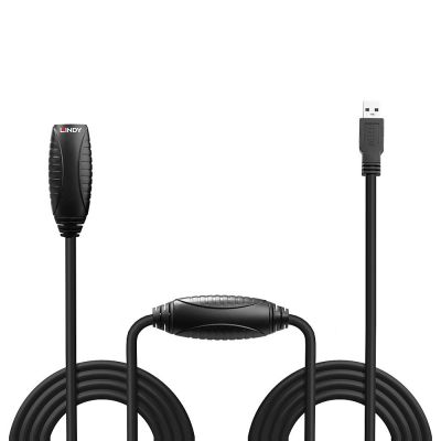 3. Lindy 43156 kabel USB USB 3.2 Gen 1 (3.1 Gen 1) 10 m USB A Czarny