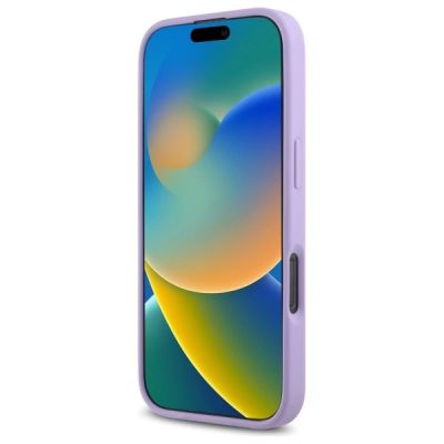 5. Etui Guess Saffiano MagSafe na iPhone 16 Pro Max - fioletowe