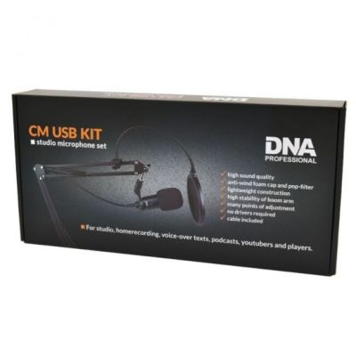 6. DNA CM USB KIT - Mikrofon pojemnościowy USB zestaw rozszerzony