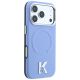 4. Etui Karl Lagerfeld Grained Embossed Ring & Kameo Logo MagSafe na iPhone 18 Pro / 17 Pro - jasnoniebieskie