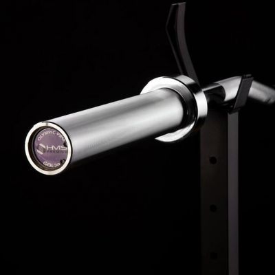 7. Gryf olimpijski łamany 13,5 kg / 1500 mm z zaciskami HMS GOL200