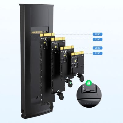 6. Obudowa Ugreen CM578 15512 na dysk M.2 NVMe 10Gbps - czarna + kabel USB-C / USB-A + kabel USB-C / USB-C