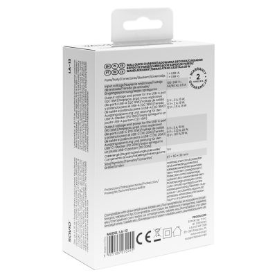 3. SAVIO ŁADOWARKA SIECIOWA 20W + KABEL QUICK CHARGE POWER DELIVERY 3.0 BIAŁA LA-13