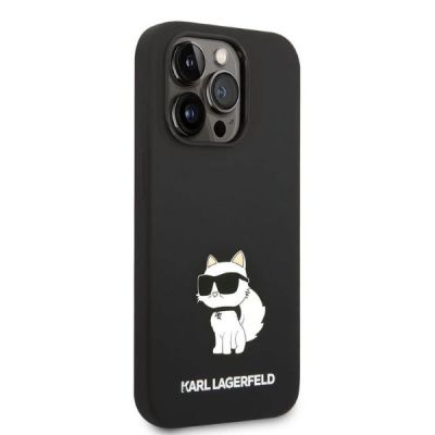 4. Etui Karl Lagerfeld Silicone Choupette na iPhone 14 Pro Max - czarne