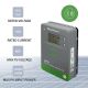 3. Qoltec Solarny regulator ładowania MPPT z czujnikiem temperatury 10A |12V / 24V | LCD | 2 x USB | Bluetooth | APP | GEL | LiFePO4