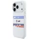 2. Etui BMW M Silicon Horizontal Line MagSafe na iPhone 17 Pro- białe