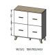 3. Komoda LOTTA 110 4D wotan + czarny mat