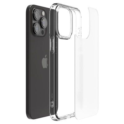 10. Etui Spigen Ultra Hybrid na iPhone 15 Pro Max - przezroczysto-matowe