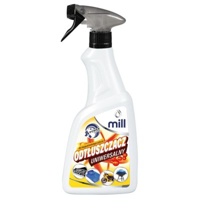 MILL CLEAN Odtłuszczacz Uniwersalny na tłuste plamy do odzieży, tworzyw sztucznych i innych powierzchni. 555 ml.