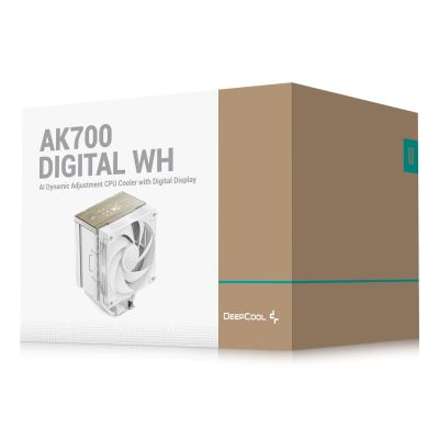 9. DeepCool AK700 Digital WH Procesor Chłodnica powietrza 12 cm Biały 1 szt.