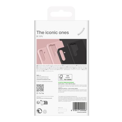 5. Etui silikonowe Puro Icon do Samsung Galaxy S25 Ultra - różowe