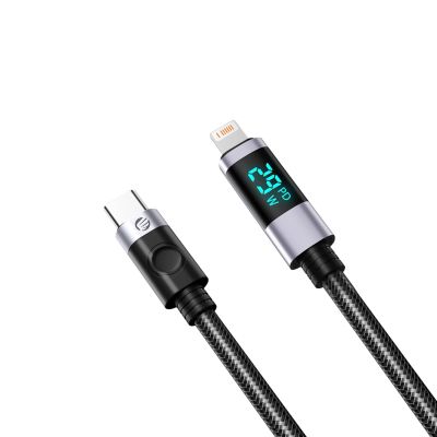 4. Kabel Orico LDC2L USB-C do Lightning PD 29 W z wyświetlaczem LED 480 Mb/s 1.5 m - czarny