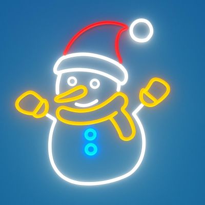 7. LAMPA ŚCIENNA NEON BAŁWAN