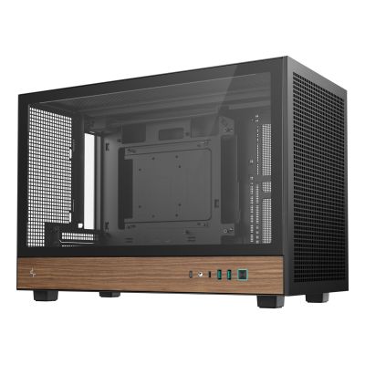 3. DeepCool CH260 WOOD Micro Tower Czarny, Drewno