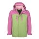Kurtka wodoodporna 3w1 dziecięca dla dziewczynki Trollkids Girls Bryggen 3in1 Jacket mallow pink/pistachio green/wild rose (419-242)