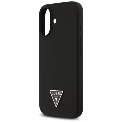 6. Etui Guess Silicone Triangle Logo MagSafe do iPhone 17 - czarne