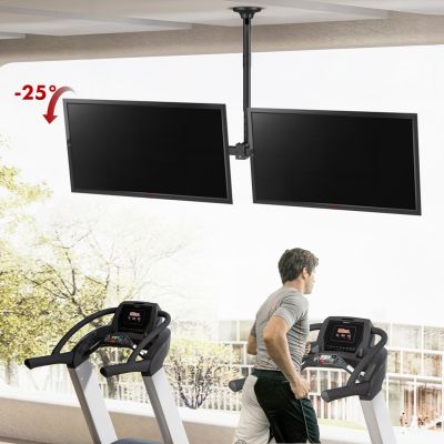 10. Uchwyt sufitowy dla dwóch TV Maclean, max. obciążenie 2x40kg, 34-60", max VESA 600x400, MC-111 B