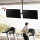 10. Uchwyt sufitowy dla dwóch TV Maclean, max. obciążenie 2x40kg, 34-60", max VESA 600x400, MC-111 B