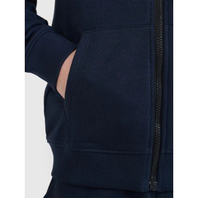 6. Bluza dresowa rozpinana z kapturem chłopięca 4F 4FJWSS25TSWSM1714-31S