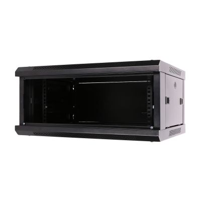 10. Extralink Szafa rack 4U 600x450 Czarna montowana na ścianie