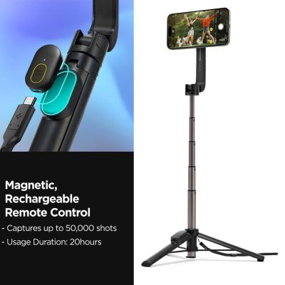 10. Selfie stick Spigen S571W MagSafe Bluetooth z tripodem - czarny