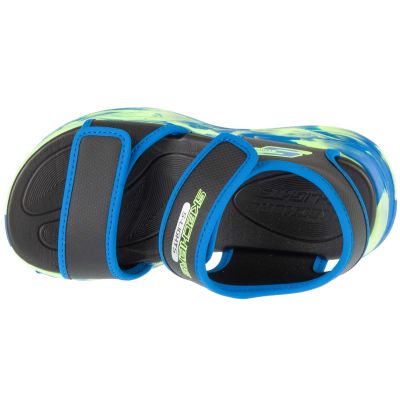 3. Skechers S-Lights: Sola Glow Sandal - Fusion Brights 407032L-BKBL Czarne 28