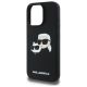 6. Etui Karl Lagerfeld Silicone nauble Heads Print MagSafe na iPhone 16 Pro Max - czarne