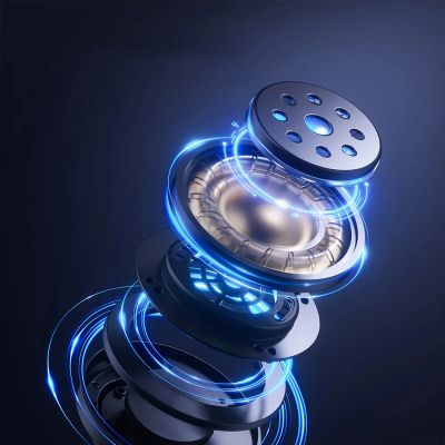 7. Słuchawki nauszne gamingowe Machenike GX30 Pro bezprzewodowe - czarne