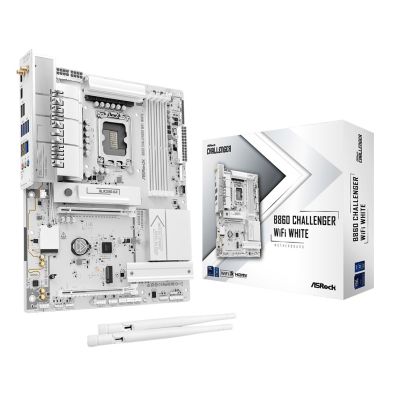Asrock B860 Challenger WiFi White Intel B860 LGA 1851 (Socket V1) ATX