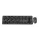 2. GEMBIRD BEZPRZEWODOWY ZESTAW KLAWIATURY +MYSZ SILENT KEY PRO BUSINESS, CZARNY, UKŁAD RU