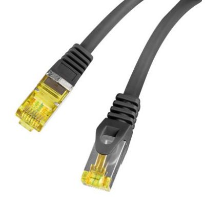 3. LANBERG PATCHCORD KAT.6A S/FTP LSZH CU 2M CZARNY FLUKE PASSED