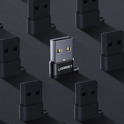 10. Adapter Ugreen US280 50568 USB-C 3.1 (żeński) / USB-A 2.0 (męski) - czarny