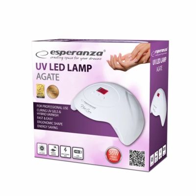 7. ESPERANZA LAMPA UV LED DO PAZNOKCI AGATE 36W EBN010