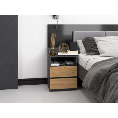 4. Szafka nocna M1 40x32xH59 antracyt/artisan