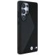 4. Etui BMW Leather Oversized Stripes MagSafe na Samsung Galaxy S25 Ultra - czarne
