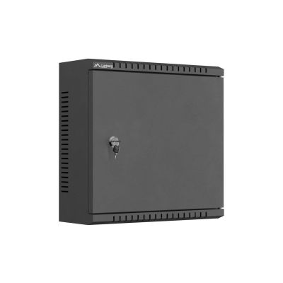 LANBERG SZAFA INSTALACYJNA TPR 10" Z PŁYTĄ MESH 340X340X140 CZARNA (ZŁOŻONA)