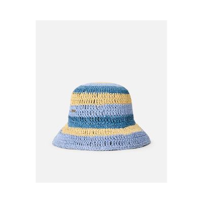 2. Kapelusz damski RIP CURL Crochet Bucket Hat niebieski
