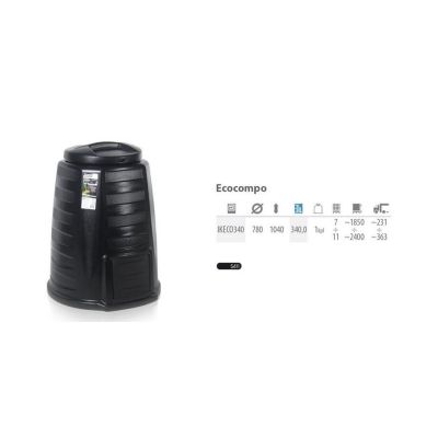 PROSPERPLAST KOMPOSTOWNIK  340L CZARNY