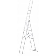 AWTOOLS Drabina aluminiowa 3x14 stopni 150kg adaptacja na schody